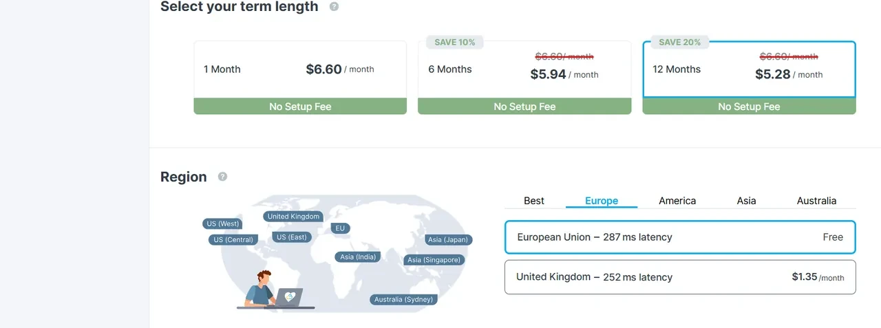 Choose a VPS plan